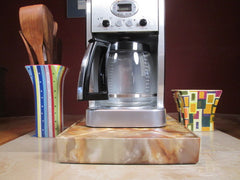 Coffee Station Gold Marble, Coffee Station Overflow Deck Coffee Accessory, perfect coffee lovers gift or for your coffee bar decor.