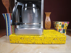 Coffee Station Water Drop Yellow, Coffee Station Overflow Deck Coffee Accessory, perfect coffee lovers gift or for your coffee bar decor.