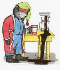 Coffee Station Black, Coffee Station Overflow Deck Coffee Accessory, perfect coffee lovers gift or for your coffee bar decor.