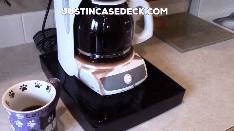 Coffee Station Overflow Deck Coffee Accessory, perfect coffee lovers gift or for your coffee bar decor.