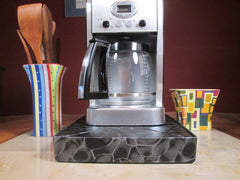 Coffee Station Black Swirl,Coffee Station Overflow Deck Coffee Accessory, perfect coffee lovers gift or for your coffee bar decor.