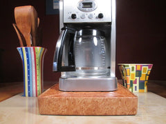 Coffee Station Burlwood, Coffee Station Overflow Deck Coffee Accessory, perfect coffee lovers gift or for your coffee bar decor.