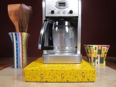Coffee Station Water Drop Yellow, Coffee Station Overflow Deck Coffee Accessory, perfect coffee lovers gift or for your coffee bar decor.