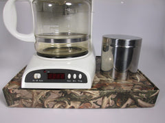 Coffee Station Boneyard Camo,Coffee Station Overflow Deck Coffee Accessory, perfect coffee lovers gift or for your coffee bar decor.